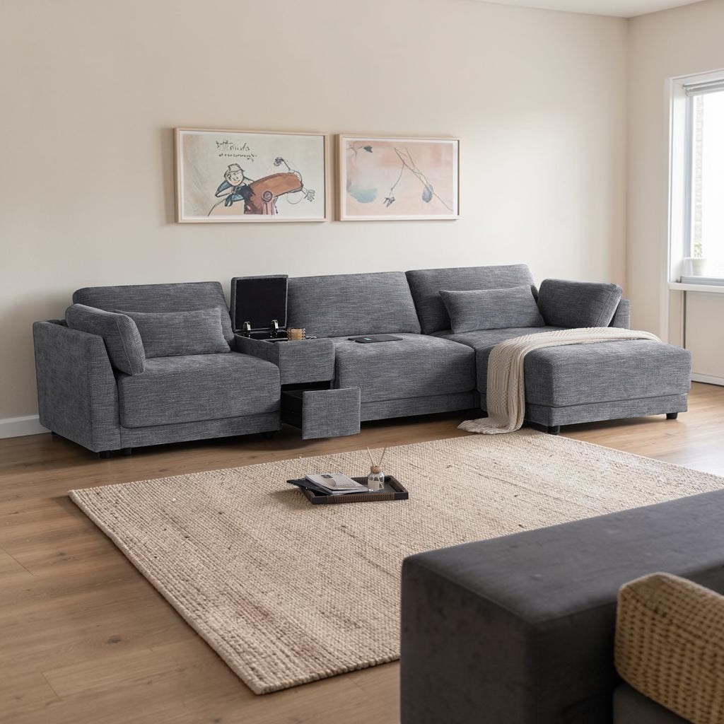 Liora Storage L-Shape Sofa
